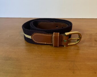 Dooney & Bourke Navy & Brown leather belt Leather belt Dooney and Bourke Navy size Not specified  main image 3