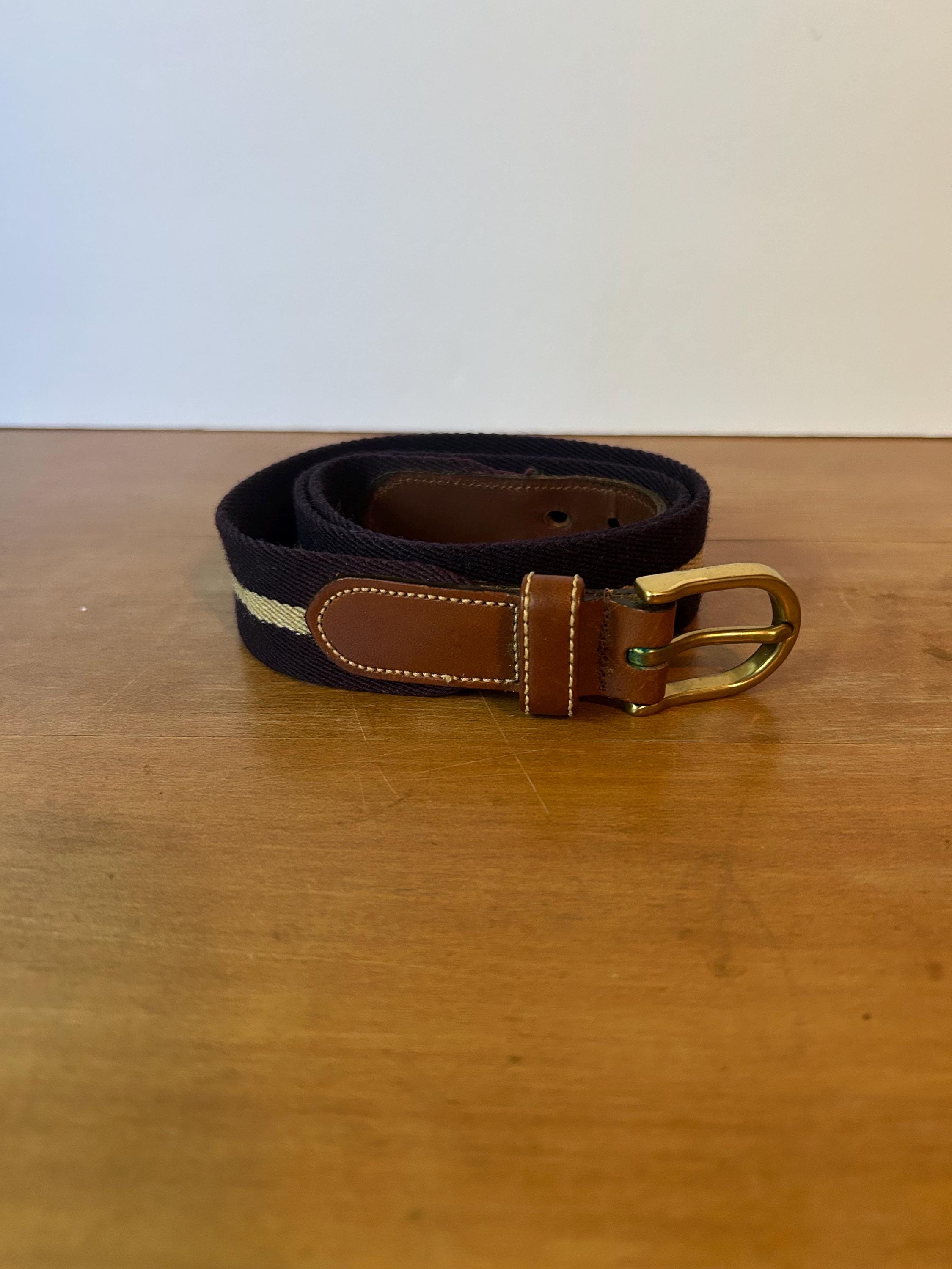 Dooney & Bourke Rare Vintage Pebbled leather & Brass Belt Vintage Dooney and Bourke Belts - Etsy main image 2