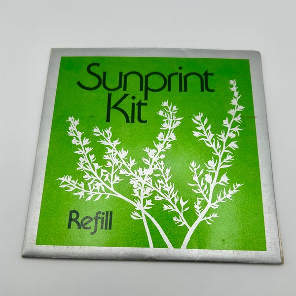 Vintage Sunprint Refill Kit NEW NOS 10x10 cm