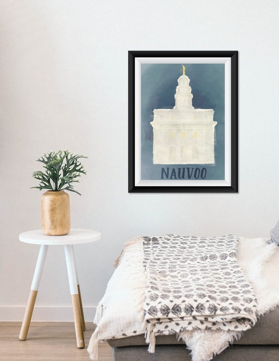 Nauvoo Temple Picture With Name, LDS Temple Art, Mormon Temple, Digital ...