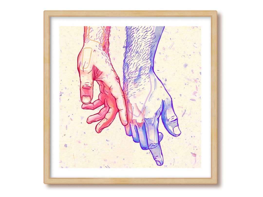 Gay Art - Gift for Gay Couple or Birthday Present for Boyfriend ...