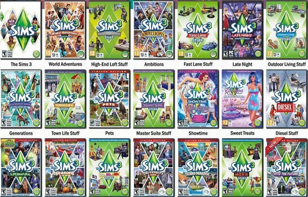 The Sims 3 Complete Collection Game Complete With ALL Etsy