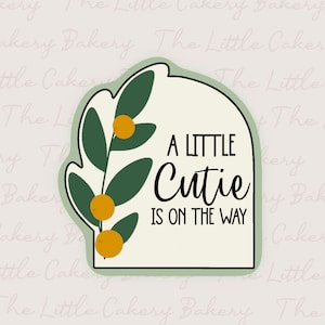 Arch with Greenery Cookie Cutter STL File: Embossed Label (Digital Download)