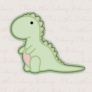 Baby T-Rex Cookie Cutter STL: Beschriftet Cutter (Digitaler Download