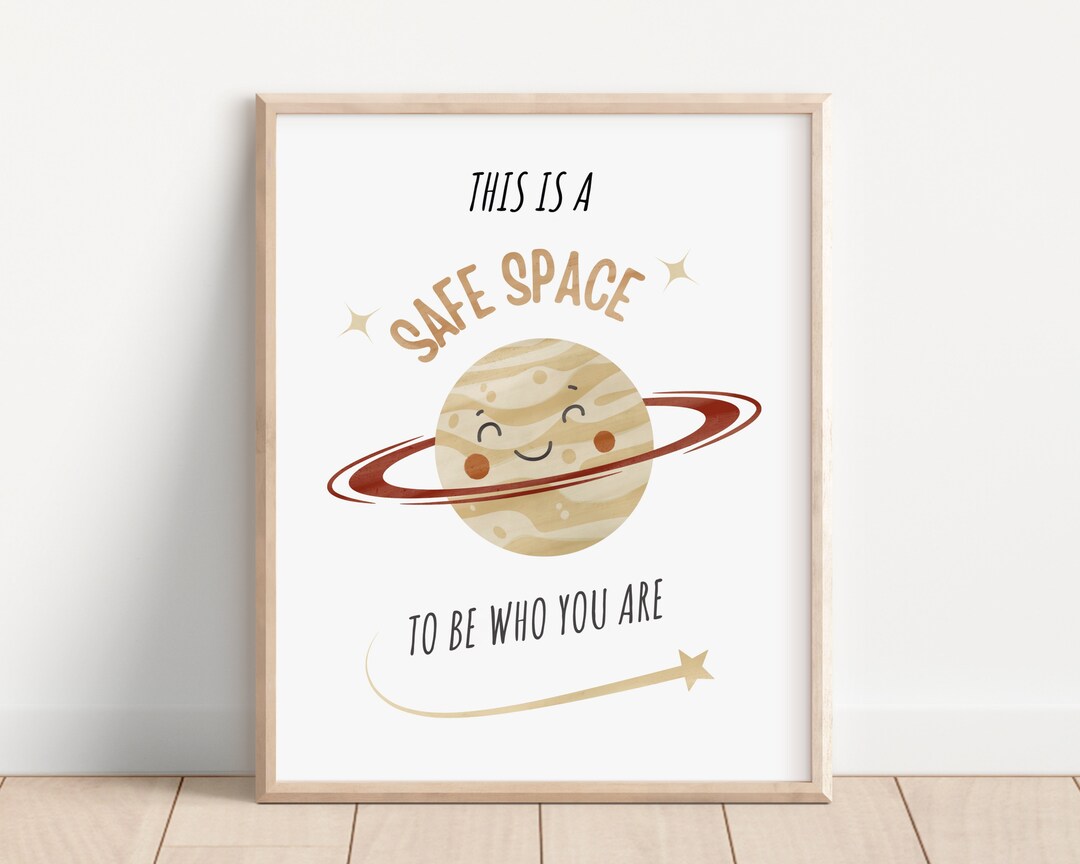 This is A Safe Space, School Counselor, Therapy Office Decor ...