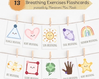 Mindful Breathing Activities for Kids: Techniques for Calming Anxiety with Breathing Cards, Finger Tracing, Calming Corners Posters