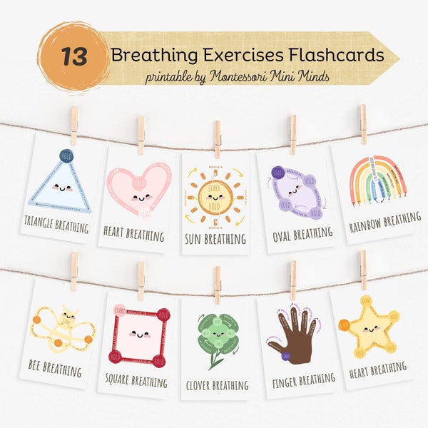 Mindful Breathing Activities for Kids: Techniques for Calming Anxiety with Breathing Cards, Finger Tracing, Calming Corners Posters