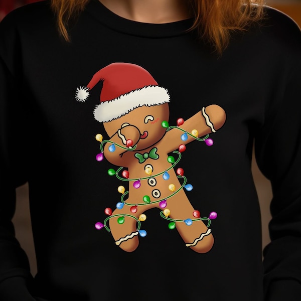Dabbing Gingerbread Png,Funny Christmas tshirt design,Dabbing christmas shirt,Xmas gift png,Gingerbread Man png gift,Gingerbread sublimation