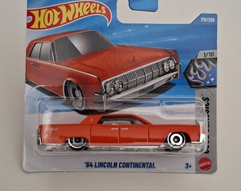 Hot Wheels '64 Lincoln Continental Cool Classics 2026 | Samochód odlewany 1:64, klasyczny amerykański samochód na prezent