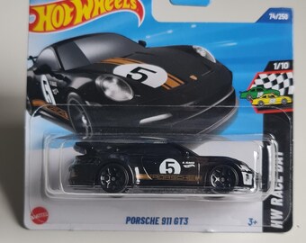 Hot Wheels Porsche 911 GT3 HW Race Day 1:64 Diecast Model Samochodu Fabrycznie Zapieczętowany Prezent dla Miłośników Porsche