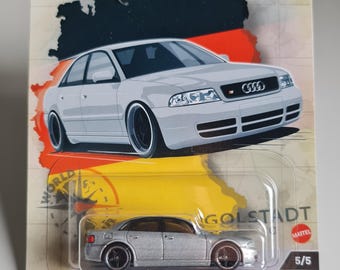 Hot Wheels Premium Audi S4 Quattro Kultura samochodowa Deutschland Design 1:64 Diecast