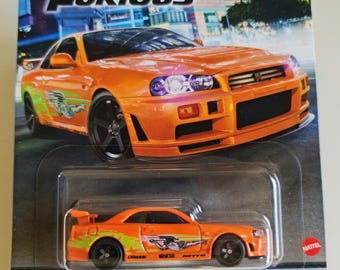 Hot Wheels Premium issan Skyline T-R BNR34 Fast and Furious 1:64 Diecast Car Neues Versiegeltes Sammler Modell