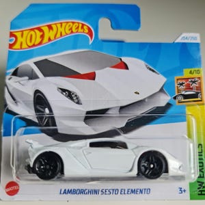 Hot Wheels Lamborghini Sesto Elemento White 1:64 Diecast Car New Sealed Collector Model