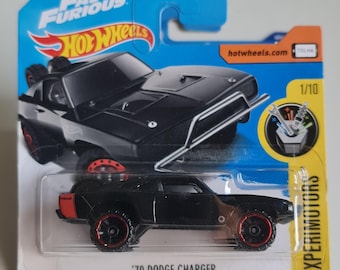 Hot Wheels 70 Dodge Charger Fast and Furious Black Muscle Car Diecast 1:64 Nuovo