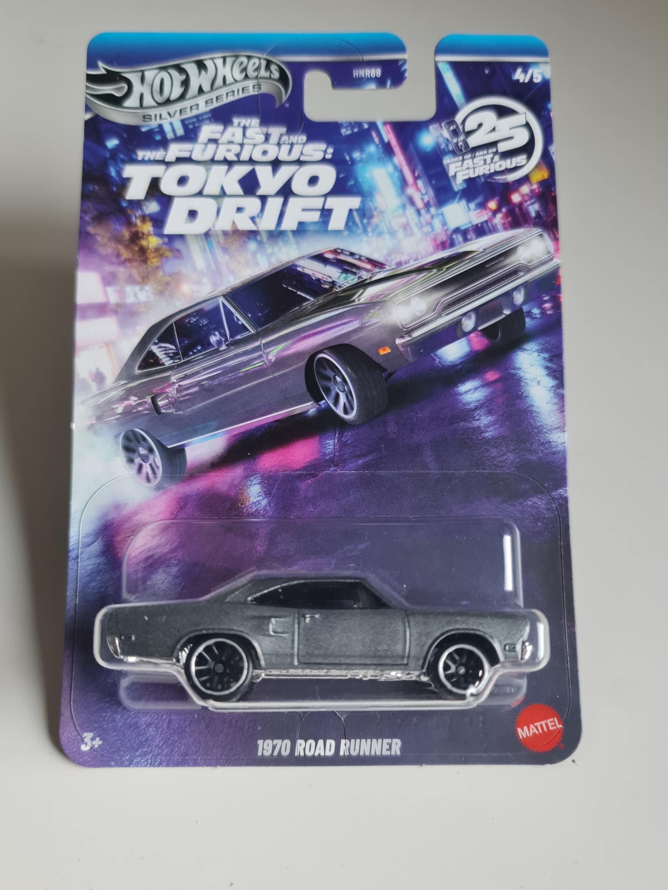 Hot Wheels 1970 Road Runner Fast and Furious Tokyo Drift Silver