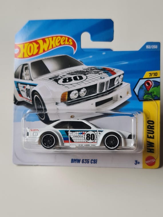 Hot Wheels BMW 635 Csi Race Livery Diecast 1:64 Classic BMW M Car