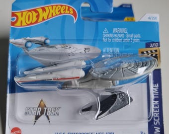 Hot Wheels Star Trek USA Enterprise NCC-1701 DieCast Raumschiff Modell Spielzeug Geschenk für Sci-Fi Fans