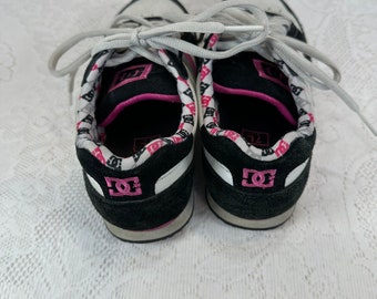 Purple Vintage Dc Skate Shoes Black, Purple, Blue, And White