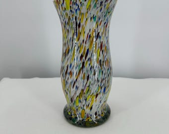 Pavel Hlava Exbor Glass Vase, Sommerso Czech Art Glass, 70s