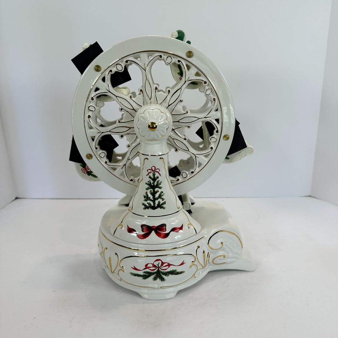 Vintage, AVON Beautiful Christmas Carousel, Porcelain Carousel With ...