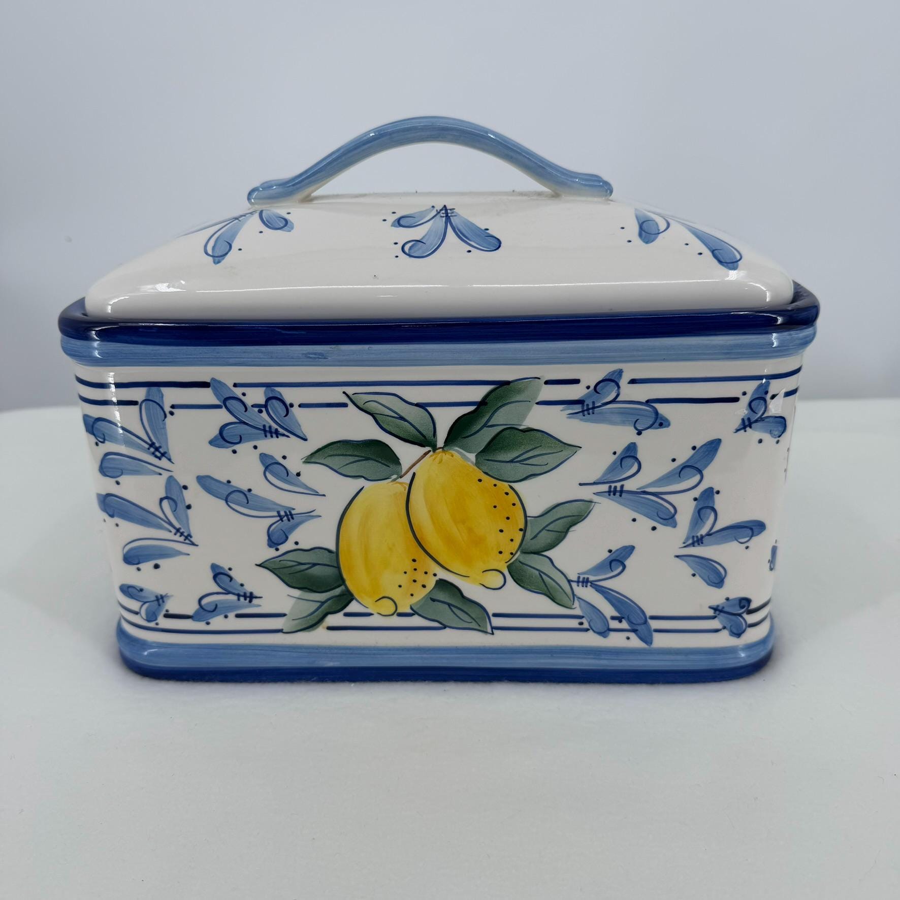 Ceramic bread box vintage - Etsy 日本