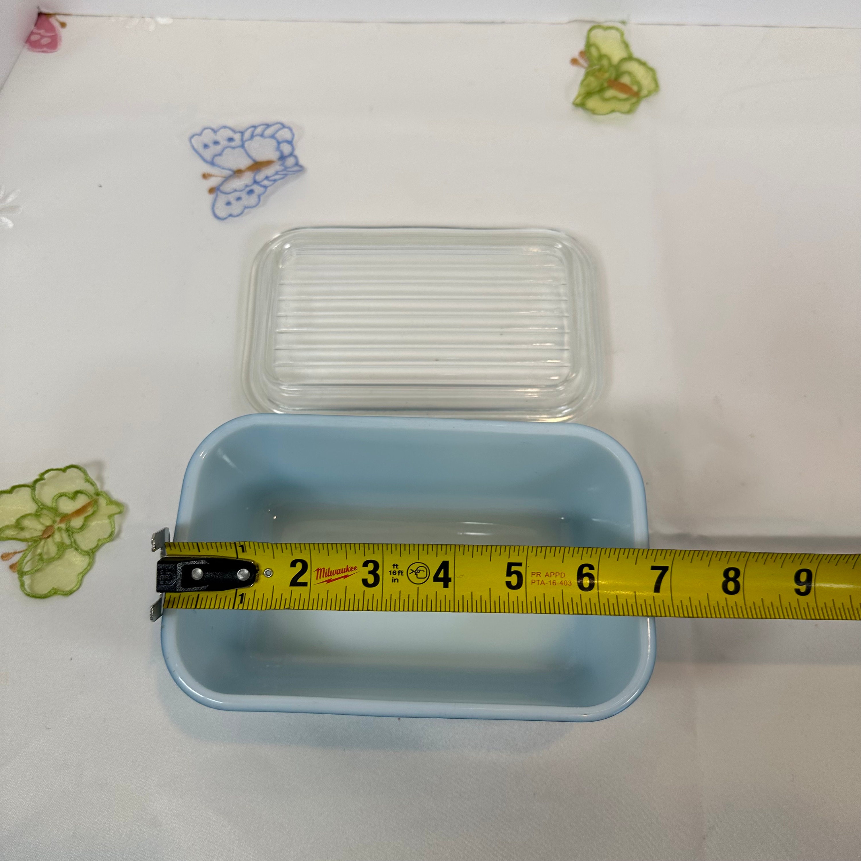 Rectangular Vintage Pyrex Vintage Pyrex Blue Rectangle Refrigerator Dish With Lid, MCM Decor ...
