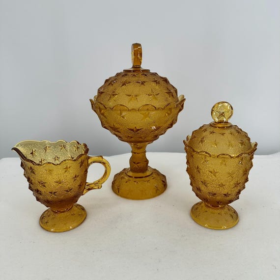 ヴィンテージチェコボヘミアングラスアンバーエッチング＆ゴールドインテリアボウル ヴィンテージチェコボヘミアングラスアンバーエッチング＆ゴールド