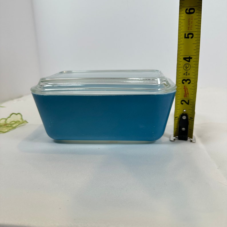 Rectangular Vintage Pyrex Vintage Pyrex Blue Rectangle Refrigerator Dish With Lid, MCM Decor ...