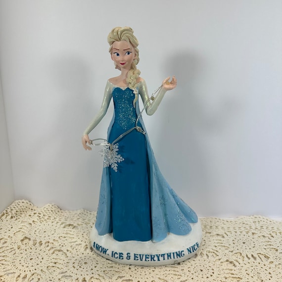 Disney Frozen Elsa Lighted Snowflake Figurine snow Ice and
