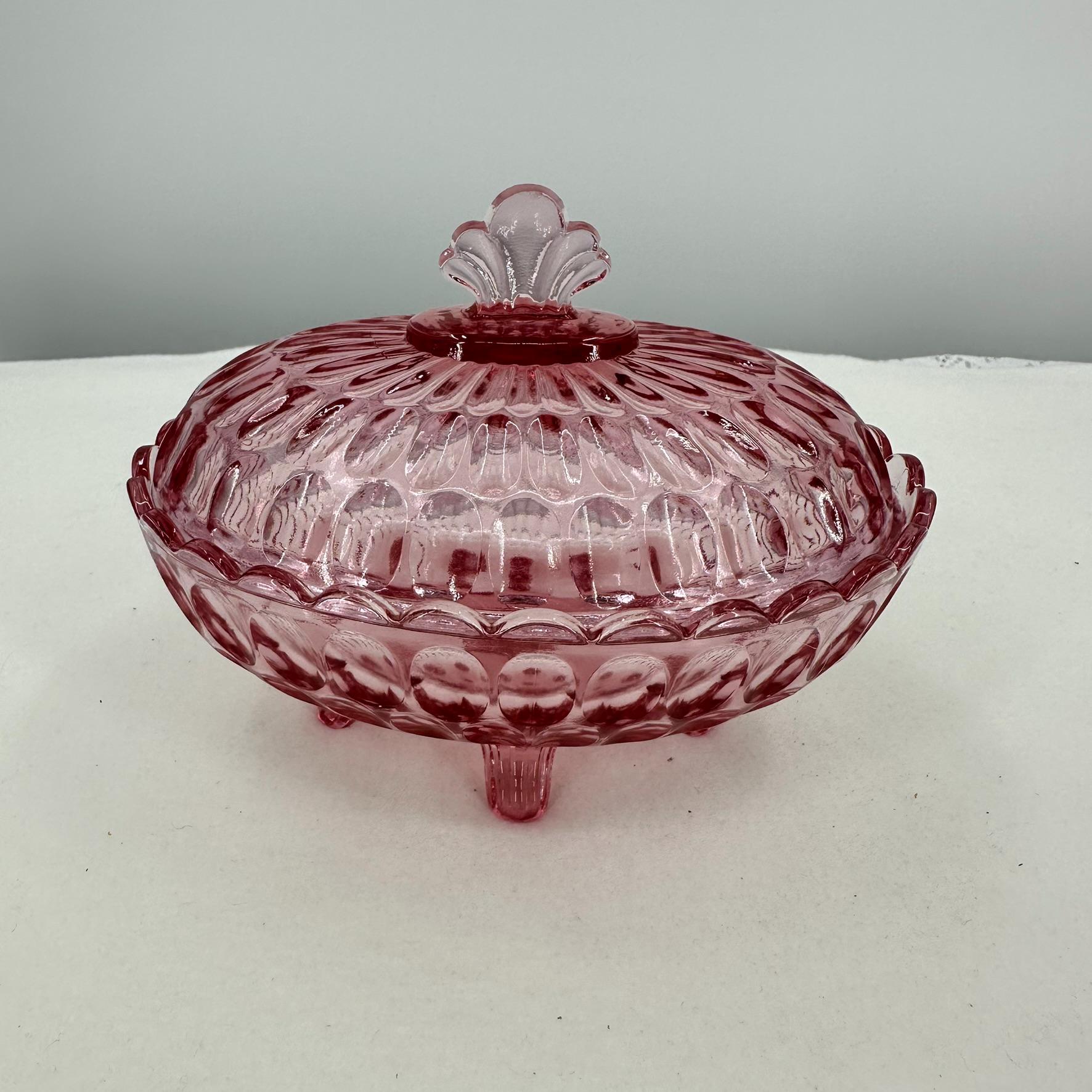 Fenton Candy Bowl With Lid - Etsy