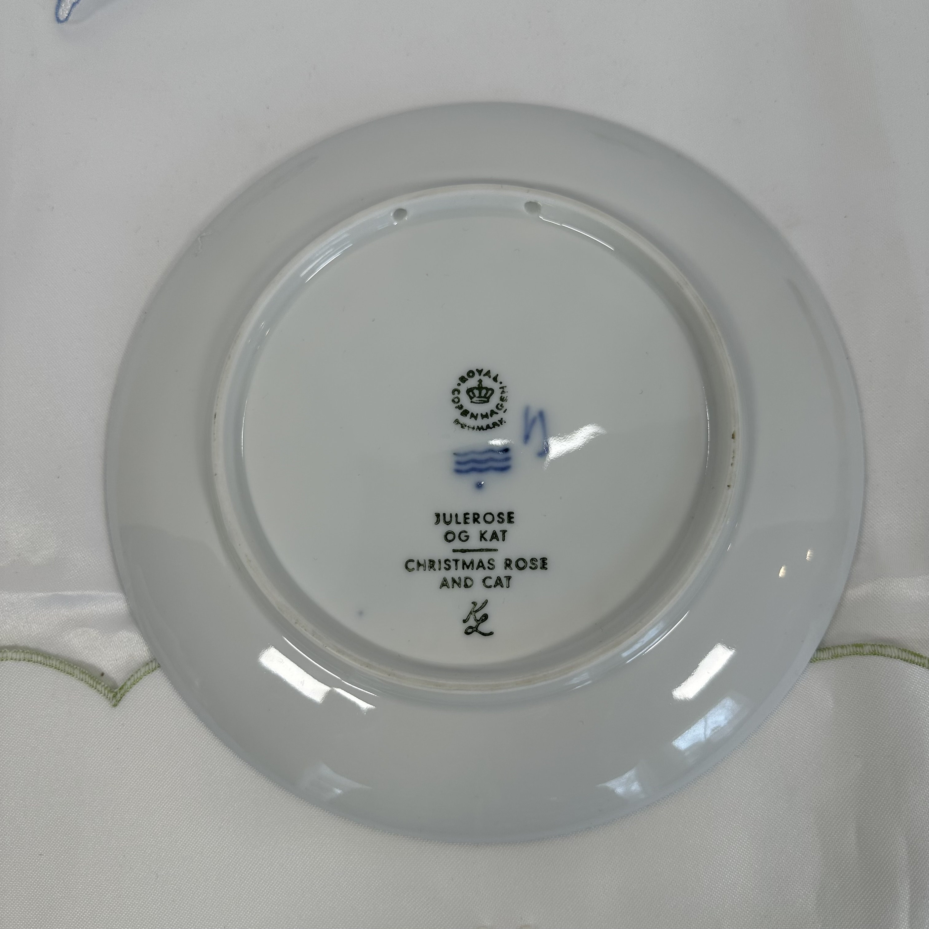 ヴィンテージ ロイヤル コペンハーゲン クリスマス プレート、1970 年