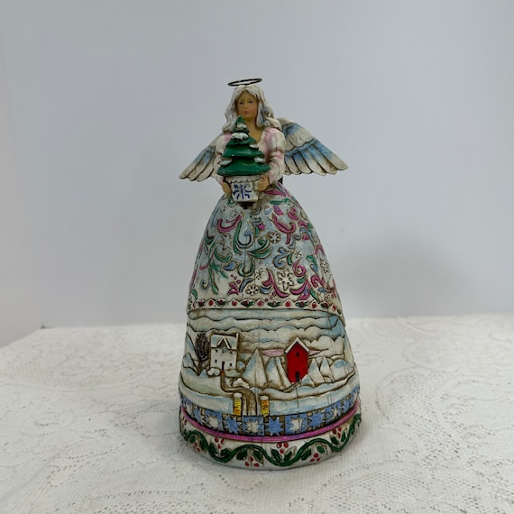 Vintage, Jim Shore Heartwood Creek, Christmas Angle With
