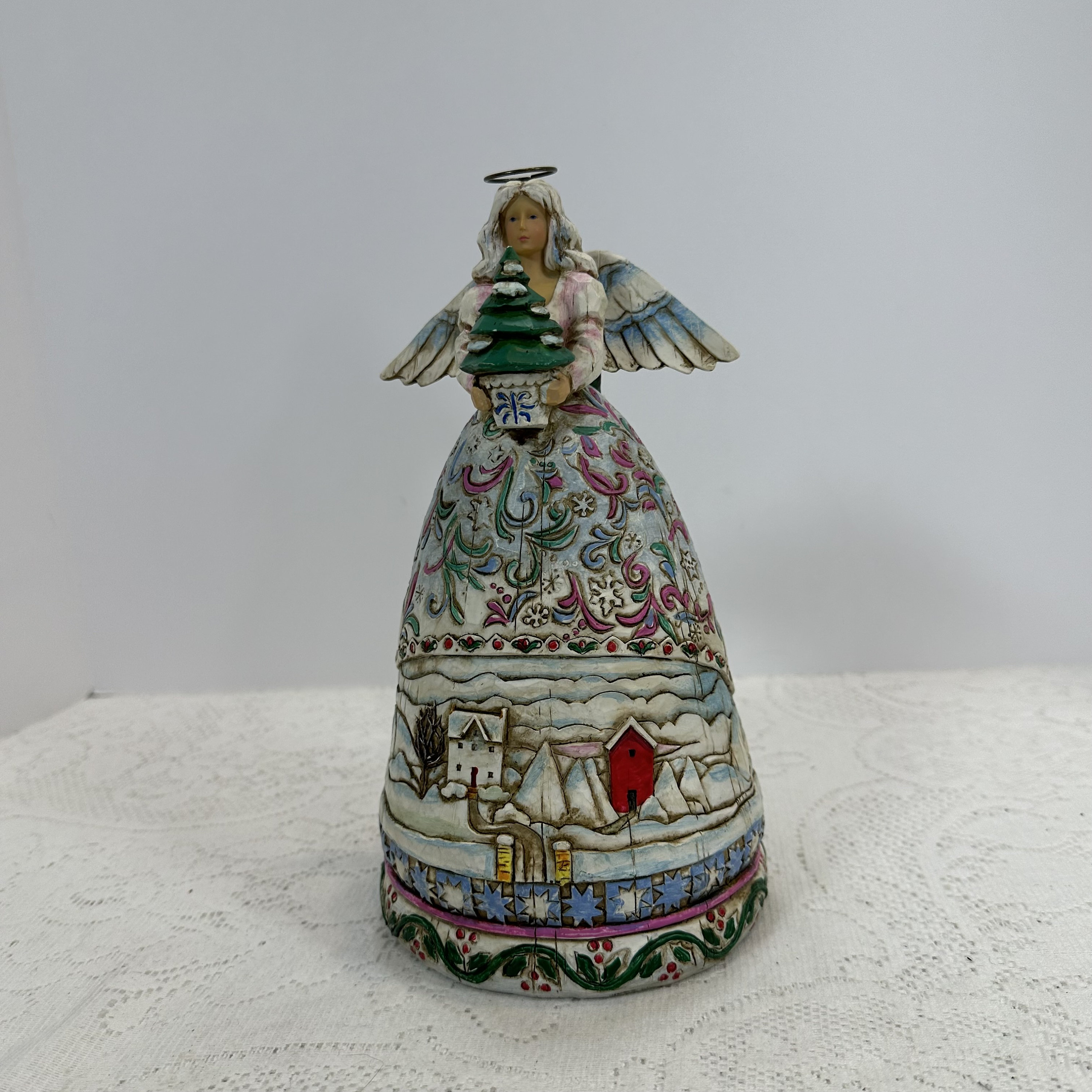 Vintage, Jim Shore Heartwood Creek, Christmas Angle With