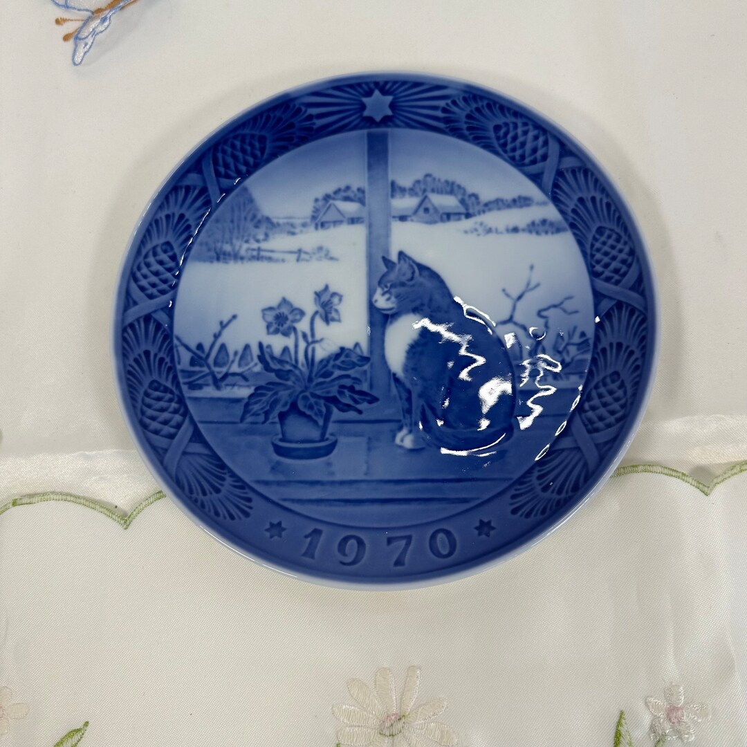   クリスマスプレート1970 ヴィンテージ ロイヤル コペンハーゲン クリスマス プレート、1970 年