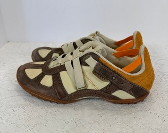 Y2K Vintage Diesel Sneakers, Leather uppers, rubber soles, Athletic shoes, Velcro straps, Sneakers, USA size 8.5M