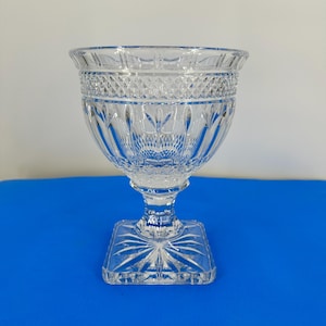 Vintage, Glas Eiskübel Alle bleifreien Kristall Eiskübel, Schräg Glas Eiskübel Klarer Eiskübel für Bar Wein Bier Getränke, Sockel