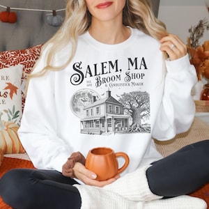 Vintage Witchy Halloween Spooky Sweatshirt | Mystische Saisonale Ästhetik | Trendy Urlaubsstimmung