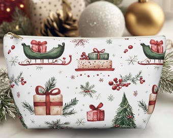 Christmas Makeup Bag: Festive Holiday Cosmetic Pouch