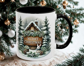 Winter Tree Mug | Colorful Ceramic Coffee Cup