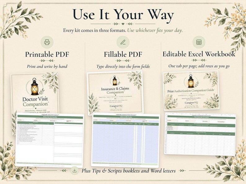 Caregiver Binder Bundle, Medical Binder Printable, Hospital Planner, Christian Caregiver Gift | CaregiverHQ Complete Kit Collection image 9