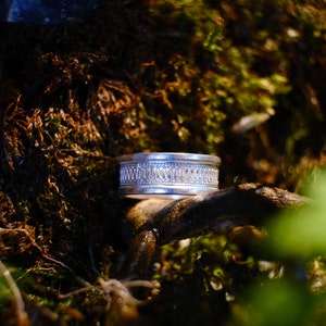 Silver Filigree Ring, Fine Silver Ring, Unisex Ring, Couple's Rings, A special gift, Artisan Crafted, Intricate Design, Timeless Style. image 3