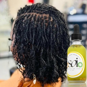 Microlocs Herbal Ultra Growth Hair Oil, Curly Hair Growth Oil, Thicker Hair Ingredients, India&#39;s Secret Ingredients for Natural Hair