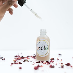 Rice & Rose Water Revitalizing Hair Serum, Lightweight Hydration, Leave-In Conditioning Serum, Natural Hair Care for Soft, Healthy Hair