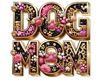 Dog Mom PNG Sublimation Design - Etsy