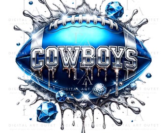 Cowboys Football PNG Sublimation Design