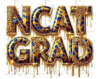 North Carolina A&T University Grad PNG Sublimation Design