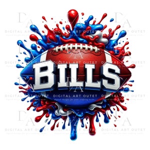 High School Bills Fußball PNG Sublimationsdesign