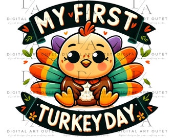 My First Thanksgiving PNG Sublimation Design