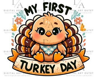 My First Thanksgiving PNG Sublimation Design