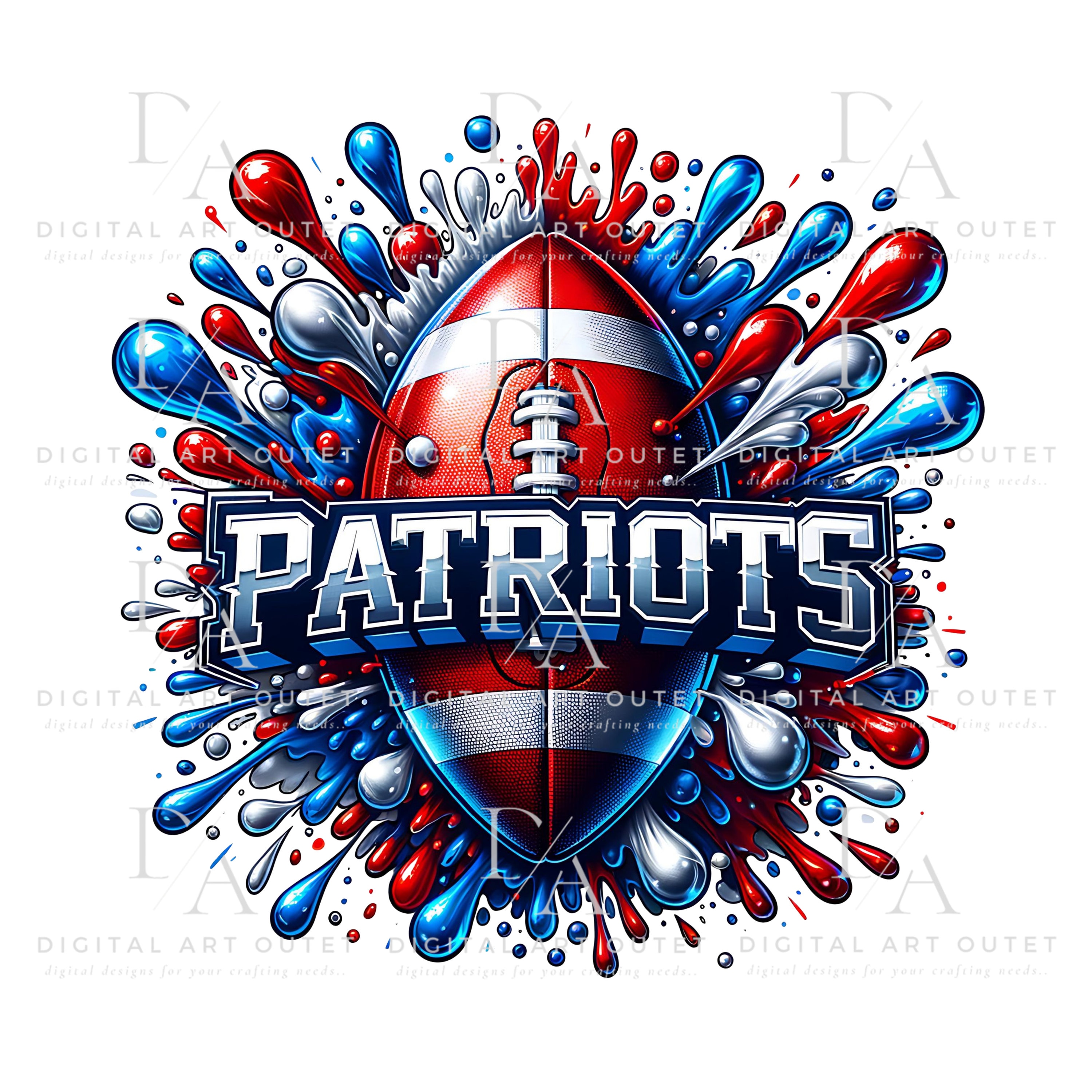 Patriots PNG Sublimation Design